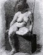 Thomas Eakins, The Veiled Nude-s sitting Position